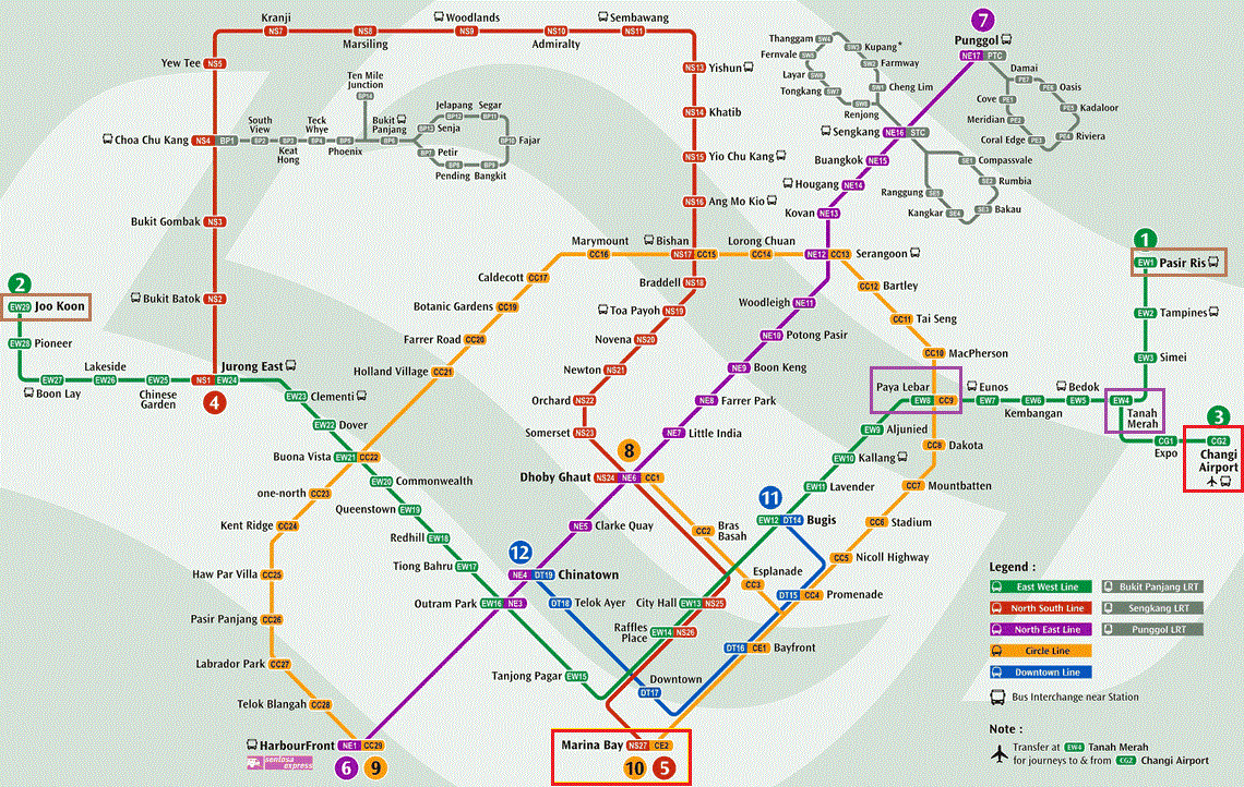 新加坡捷運圖