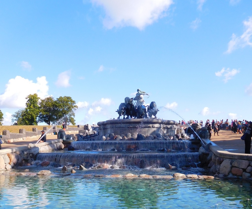 氣勢磅礡的 Gefion Fountain 噴水池