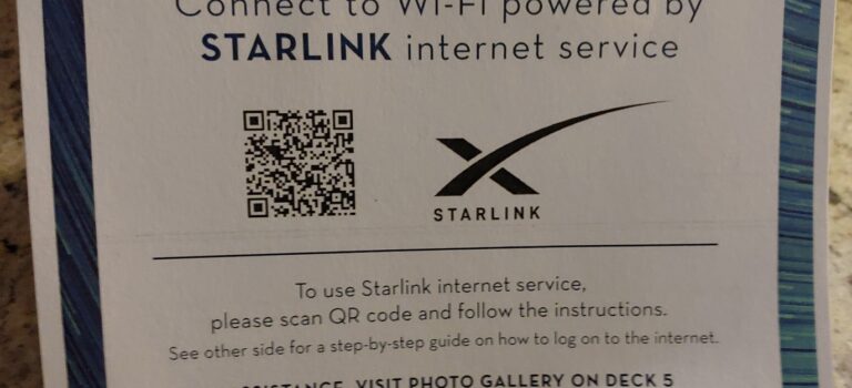 使用STARTLINK的邮轮上网方式